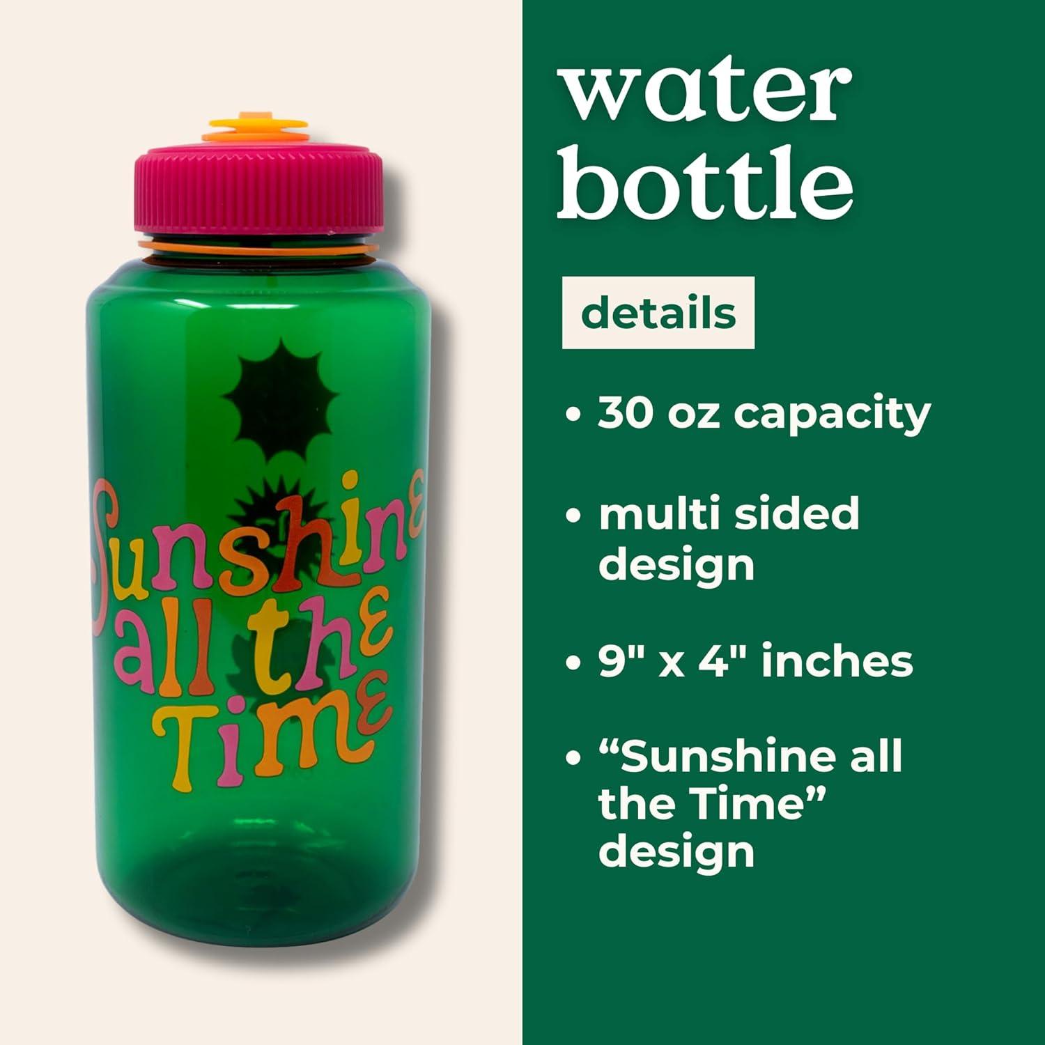 imagebando Large Water Bottle Reusable Tritan Travel Bottle 32 Oz Plastic Water Bottle Sunshine All The Time