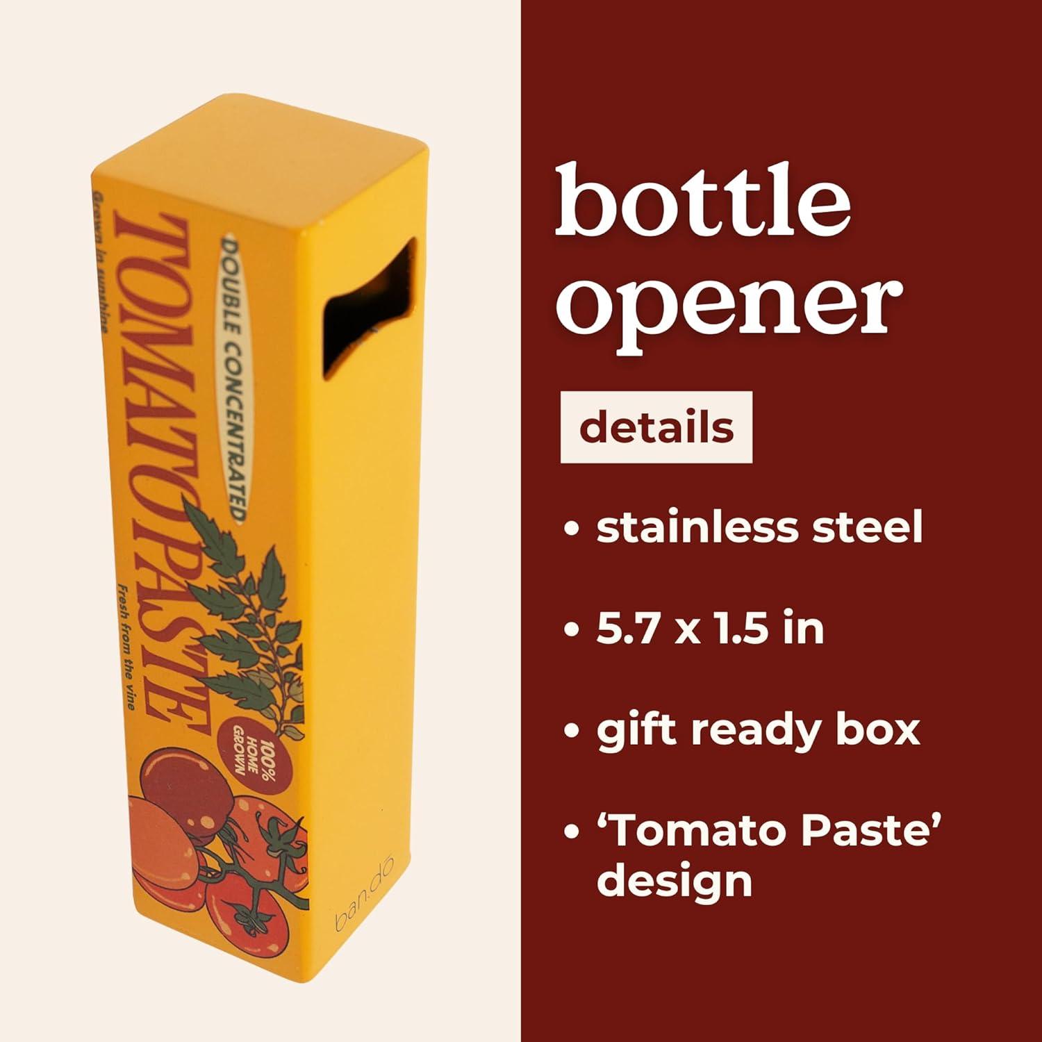 imagebando Stainless Steel Novelty Bottle Opener Tomato Paste