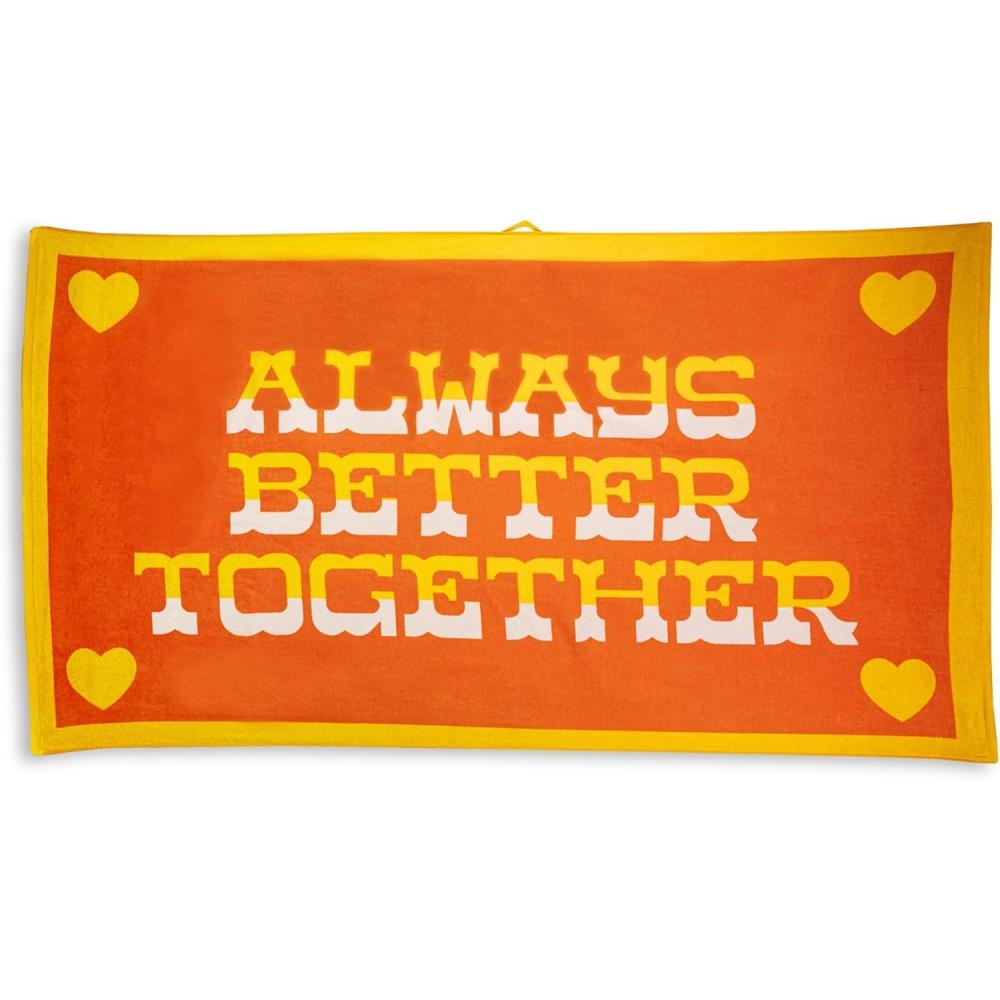 imagebando Beach Please Giant Beach Towel Oversized Towel for Adults and Children Terry Cloth Pool Towel Always Better Together