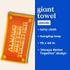 ban.do Beach, Please! Giant Beach Towel, Oversized Towel for Adults and Children, Terry Cloth Pool Towel, Always Better Together