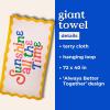 ban.do Beach, Please! Giant Beach Towel, Oversized Towel for Adults and Children, Terry Cloth Pool Towel, Sunshine All The Time