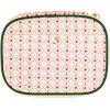 ban.do Electronic Organizer Travel Case, Lightweight Zipper Mobile Tech Pouch with Pockets and Cord Elastics, Cherry Hearts