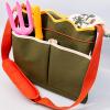 ban.do Garden Tool Bag, Cotton Canvas Outdoor Bag with EVA Lining and Scalloped Edges, Colorblock