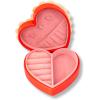 ban.do Heart Shaped Vegan Leather Jewelry Organizer Box, Travel Jewelry Case for Earrings, Necklaces, and Bracelets
