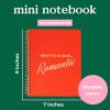 ban.do Red Rough Draft Mini Spiral Notebook with Saying, 9″ x 7″ with Quote, Pockets, and 160 Lined Pages, Professional Romantic