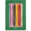 ban.do Write On Rainbow Colored Gel Pen Set of 6, Plastic Click Pens with Non-Toxic Colorful Ink and Pocket Clips, Garden Sayings