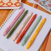 ban.do Write On Rainbow Colored Gel Pen Set of 6, Plastic Click Pens with Non-Toxic Colorful Ink and Pocket Clips, Garden Sayings