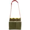 ban.do Garden Tool Bag, Cotton Canvas Outdoor Bag with EVA Lining and Scalloped Edges, Colorblock