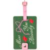 ban.do Getaway Suitcase Tag for Travel, Durable Vegan Leather Luggage Identifier, Miss You Already