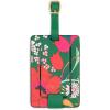 Ban.do Getaway Suitcase Tag for Travel, Green Floral Durable Vegan Leather Luggage Identifier, Superbloom(Superbloom)