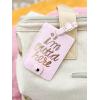 Ban.do Women’s The Getaway Luggage Tag, I’m Outta’ Here (pink/metallic)(I’m Outta Here)