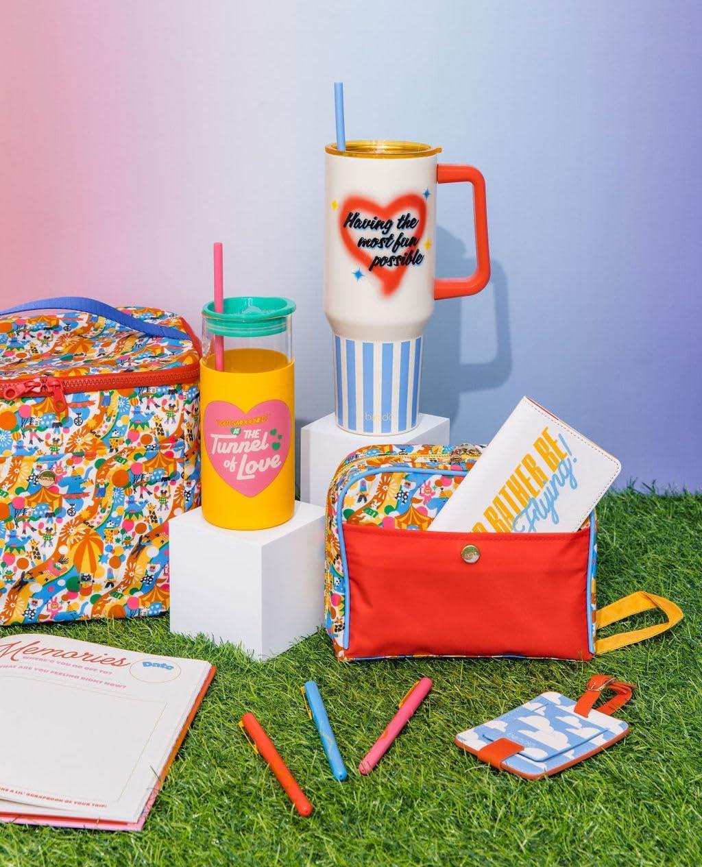 imagebando Super Chill Cooler Bag Insulated Bag with Shoulder Straps Zipper ampamp Pocket Soft Sided Cooler Cute Portable Cooler for Picnics or Beach Days Fairgrounds