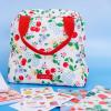 ban.do Cooler Lunch Bag for Adults, Insulated Bag with Zipper & Pocket, Soft Sided Lunch Tote, Cute Portable Lunch Bag, Flowers and Fruit