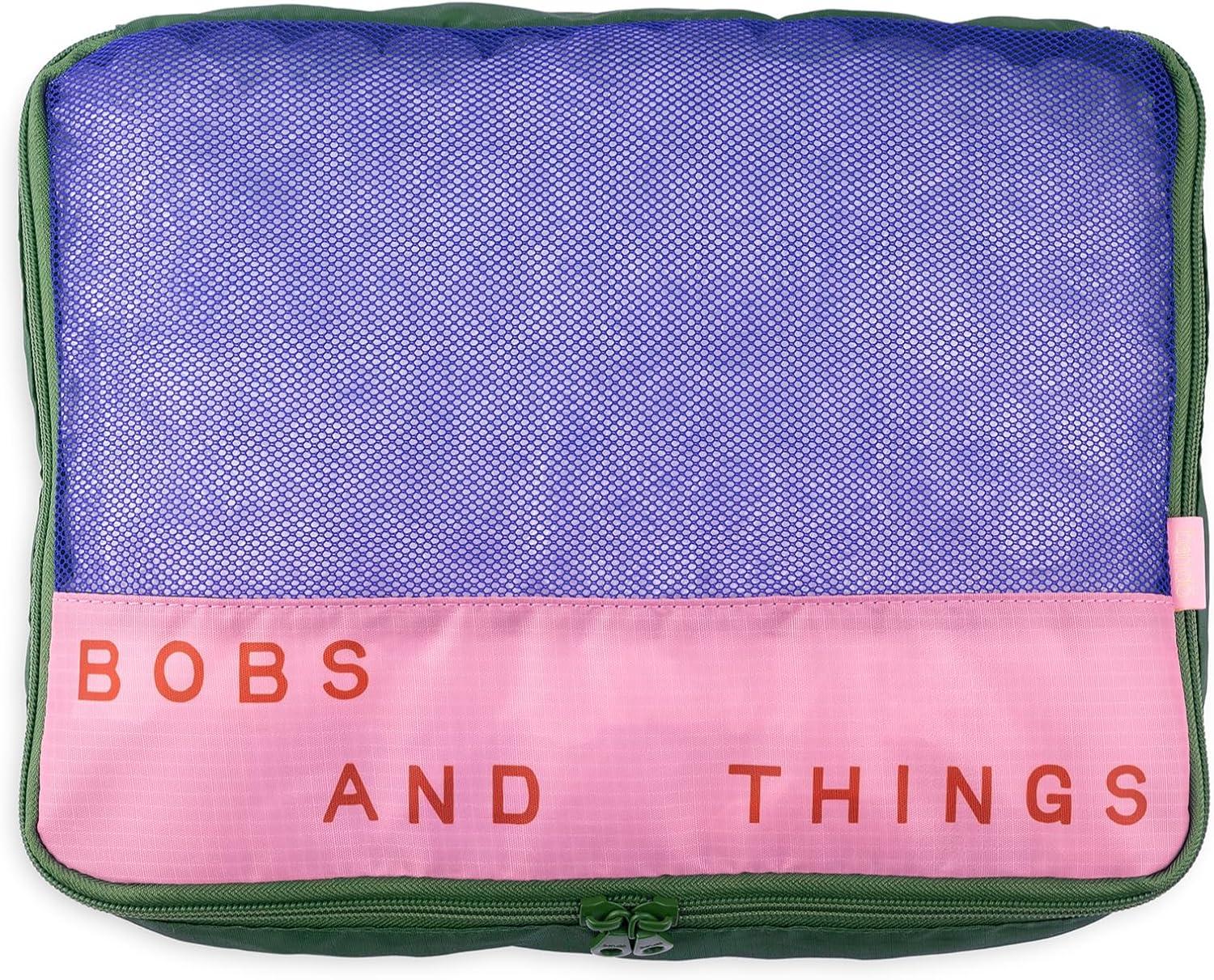 imagebando Getaway Polyester and Mesh Packing Cube Set Includes 4 Foldable Luggage Organizers in Various Sizes Bits and Bobs