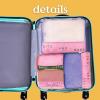 ban.do Getaway Polyester and Mesh Packing Cube Set, Includes 4 Foldable Luggage Organizers in Various Sizes, Bits and Bobs