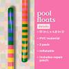 ban.do Pool Float Set of 2, Noodle Shaped Inflatable PVC Floats, Stripes