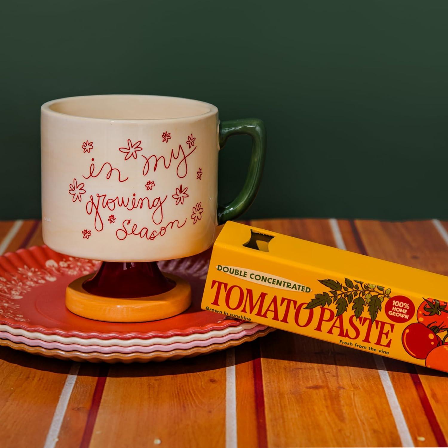 imagebando Novelty Ceramic Mug 10 Ounce Coffee and Tea Cup with Handle Vintage Inspired Mug In My Growing SeasonIn My Growing Season