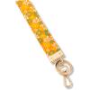 ban.do Diamond Quilted Cotton Wristlet Keychain with Gold Hardware and Keyring, Retro Floral