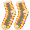 ban.do Non Slip Socks, Fuzzy Socks for Women Size 6-10, Crew Socks with Grippers (Checkered)