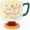 ban.do Novelty Ceramic Mug, 10 Ounce Coffee and Tea Cup with Handle, Vintage Inspired Mug (In My Growing Season)(In My Growing Season)
