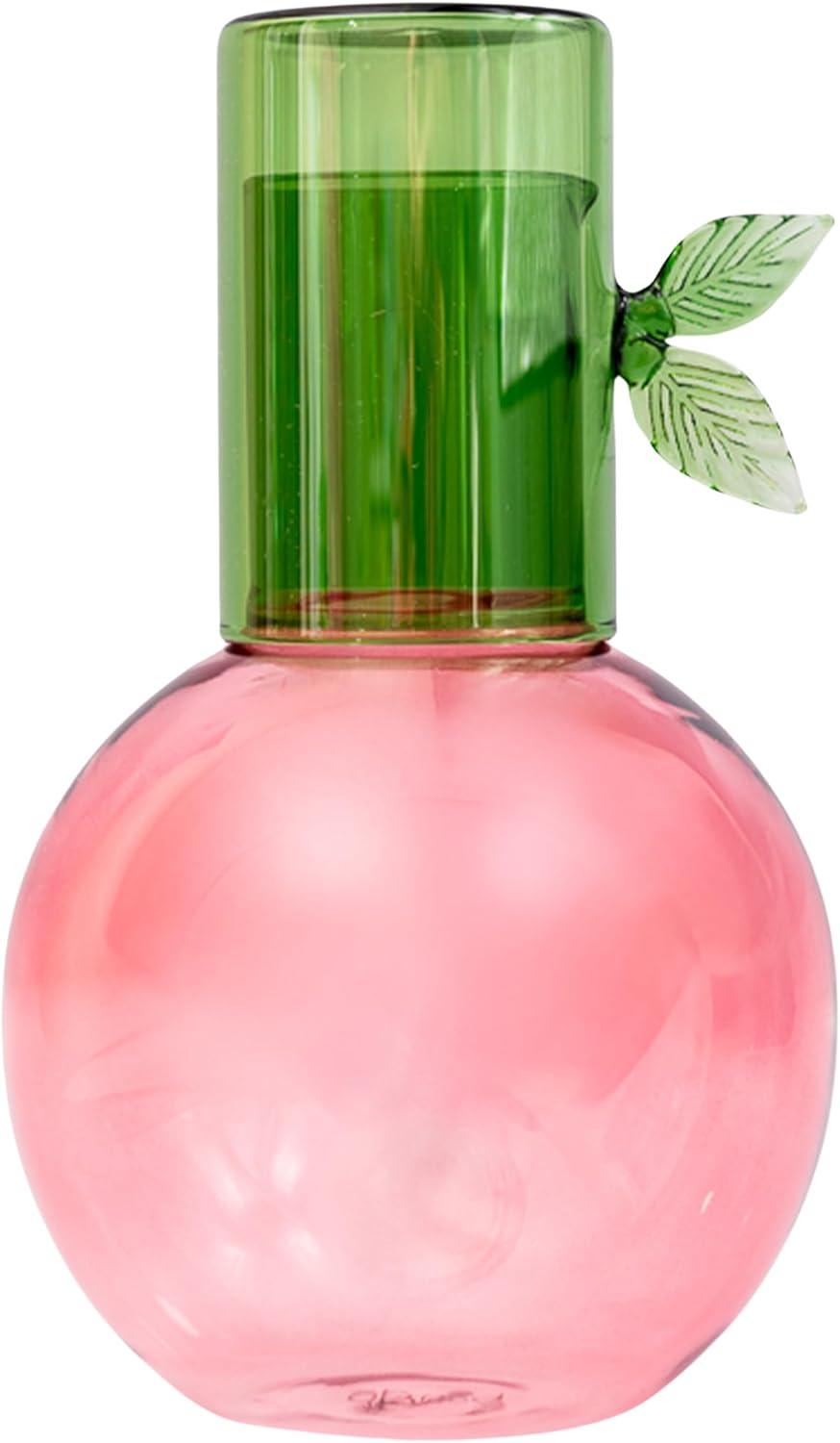 imagebando Cute Glass Carafe Bedside Water Pitcher NoveltyUniqueFruit Pitcher and Cup Cherry