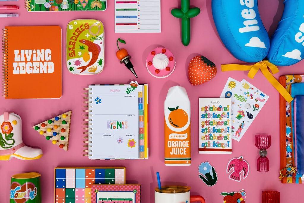 imagebando Rough Draft Mini Spiral Notebook with Saying 85quot x 675quot with Pockets and 160 Lined Pages Kindness Never HurtsLiving Legend