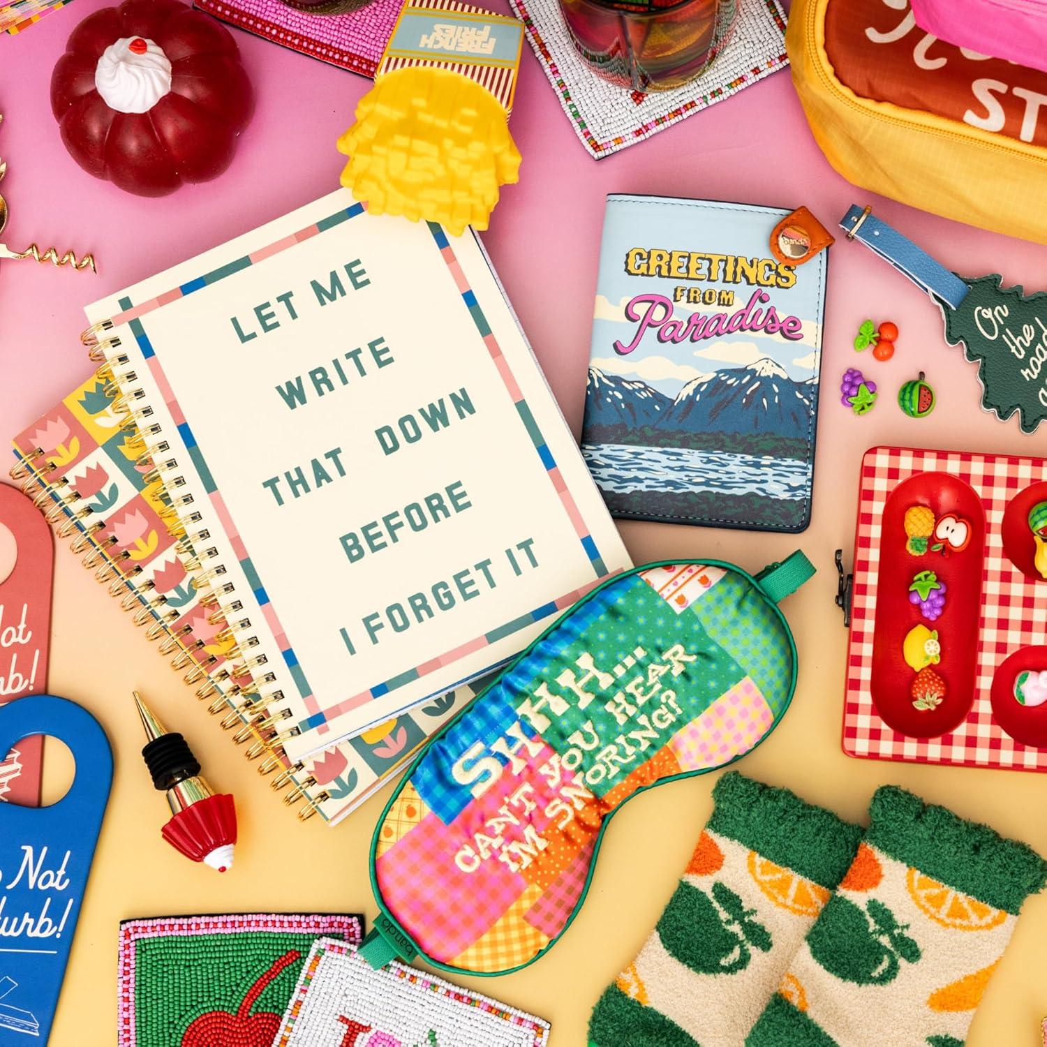 imagebando Rough Draft Mini Spiral Notebook with Saying 85quot x 675quot with Pockets and 160 Lined Pages Let Me Write That DownLet Me Write That Down