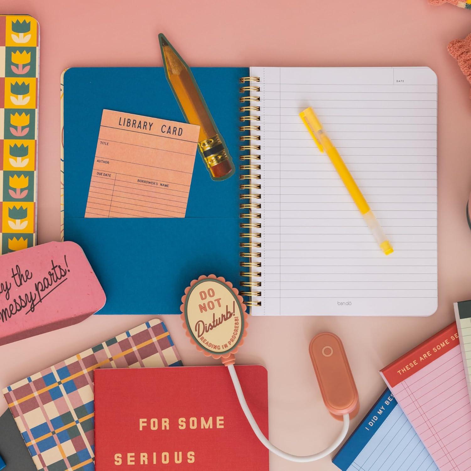 imagebando Rough Draft Mini Spiral Notebook with Saying 85quot x 675quot with Pockets and 160 Lined Pages Let Me Write That DownLet Me Write That Down