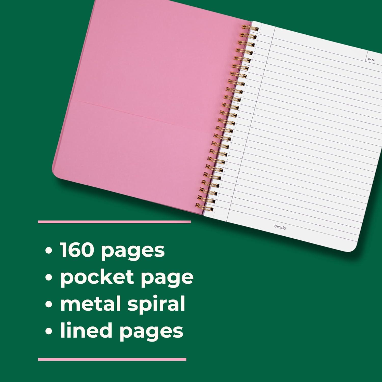 imagebando Rough Draft Mini Spiral Notebook with Saying 85quot x 675quot with Pockets and 160 Lined Pages Let Me Write That DownProfessional Romantic