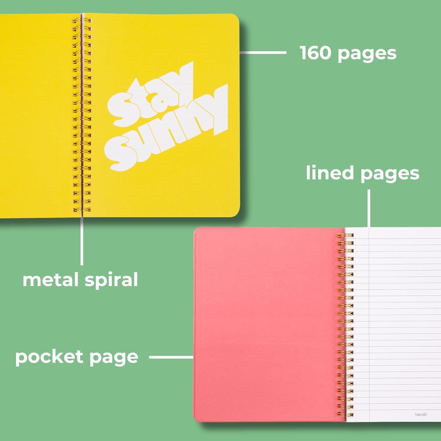 imagebando Rough Draft Mini Spiral Notebook with Saying 85quot x 675quot with Pockets and 160 Lined Pages Let Me Write That DownWrite That Down