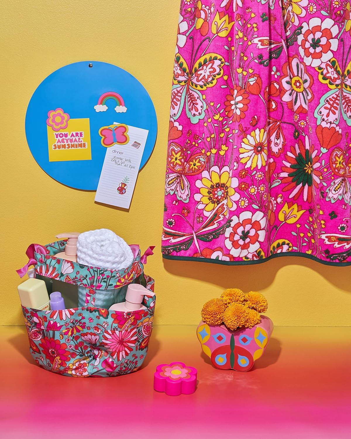 imagebando Small Decorative Vase Colorful Ceramic Shelf Decor Unique Vase Doubles as Pencil Cup Butterfly