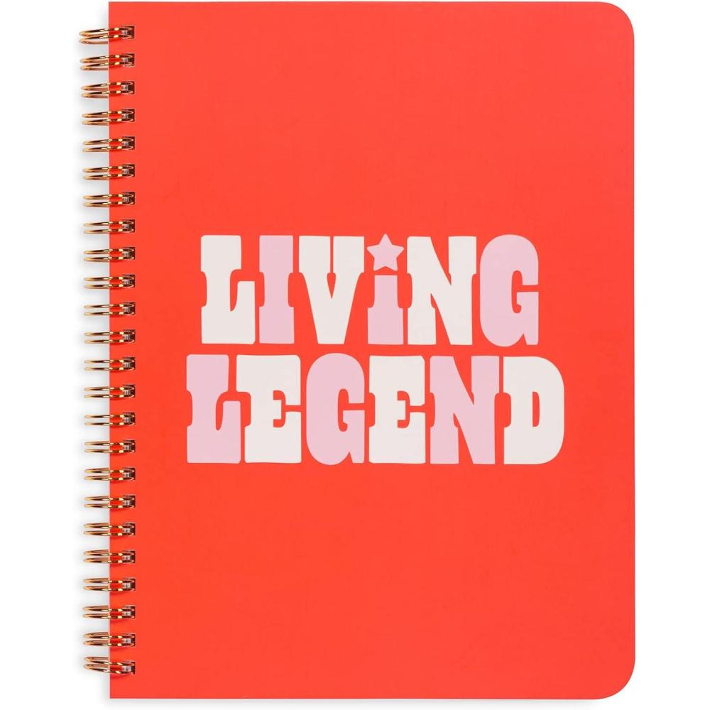 imagebando Rough Draft Mini Spiral Notebook with Saying 85quot x 675quot with Pockets and 160 Lined Pages Kindness Never HurtsLiving Legend