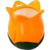 ban.do Cute Flower Vase for Coffee Table Decor/Centerpieces/Dining Table, Small Unique Ceramic Vase, Tulip(Orange)