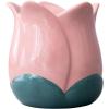 ban.do Cute Flower Vase for Coffee Table Decor/Centerpieces/Dining Table, Small Unique Ceramic Vase, Tulip(Pink)