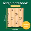 ban.do Floral Rough Draft Large Spiral Notebook, 11″ x 9″ with Pockets and 160 College Ruled Pages, Strawberry Fields(Floral Stripe)