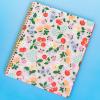 ban.do Floral Rough Draft Large Spiral Notebook, 11″ x 9″ with Pockets and 160 College Ruled Pages, Strawberry Fields(Flowers and Fruit)