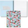 ban.do Floral Rough Draft Large Spiral Notebook, 11″ x 9″ with Pockets and 160 College Ruled Pages, Strawberry Fields(Strawberry Fields)