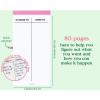 ban.do Good Intentions Goal and Habit Tracker Notepad, List Pad Includes 80 Perforated Sheets, Ink Pen Loop, and Elastic Band Closure, Feel Your Best (Pink)(Feel Your Best (Pink))