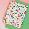 ban.do Rough Draft Mini Spiral Fruit Patterned Notebook, 8.5″ x 6.75″ Journal with Pockets and 160 Lined Pages (Flowers and Fruit)(Flowers and Fruit)