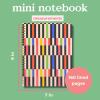 ban.do Rough Draft Mini Spiral Notebook with Pattern, 8.5″ x 6.75″ Journal with Pockets and 160 Lined Pages (Mid Century Stripe)(Mid Century Stripe)
