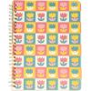ban.do Rough Draft Mini Spiral Notebook with Saying, 8.5″ x 6.75″ with Pockets and 160 Lined Pages (Tulips)