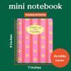 ban.do Rough Draft Mini Spiral Notebook with Saying, 9″ x 7″ with Quote, Pockets, and 160 Lined Pages, Find Me in the Garden