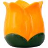 ban.do Cute Flower Vase for Coffee Table Decor/Centerpieces/Dining Table, Small Unique Ceramic Vase, Tulip(Orange)