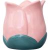 ban.do Cute Flower Vase for Coffee Table Decor/Centerpieces/Dining Table, Small Unique Ceramic Vase, Tulip(Pink)