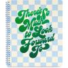 ban.do Floral Rough Draft Large Spiral Notebook, 11″ x 9″ with Pockets and 160 College Ruled Pages, Making It Up As I Go(There’s so Much to Look Forward to)