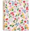 ban.do Floral Rough Draft Large Spiral Notebook, 11″ x 9″ with Pockets and 160 College Ruled Pages, Strawberry Fields(Flowers and Fruit)