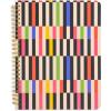 ban.do Rough Draft Mini Spiral Notebook with Pattern, 8.5″ x 6.75″ Journal with Pockets and 160 Lined Pages (Mid Century Stripe)(Mid Century Stripe)