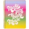 ban.do Rough Draft Mini Spiral Notebook with Saying, 8.5″ x 6.75″ with Pockets and 160 Lined Pages, Kindness Never Hurts(Make Time to Make Magic)