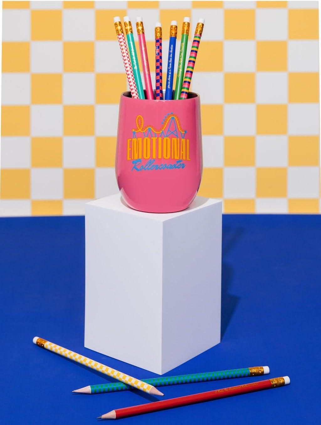 imagebando Write On Colorful Pencil Set of 10 PreSharpened 2 Graphite Pencils for Office Assorted