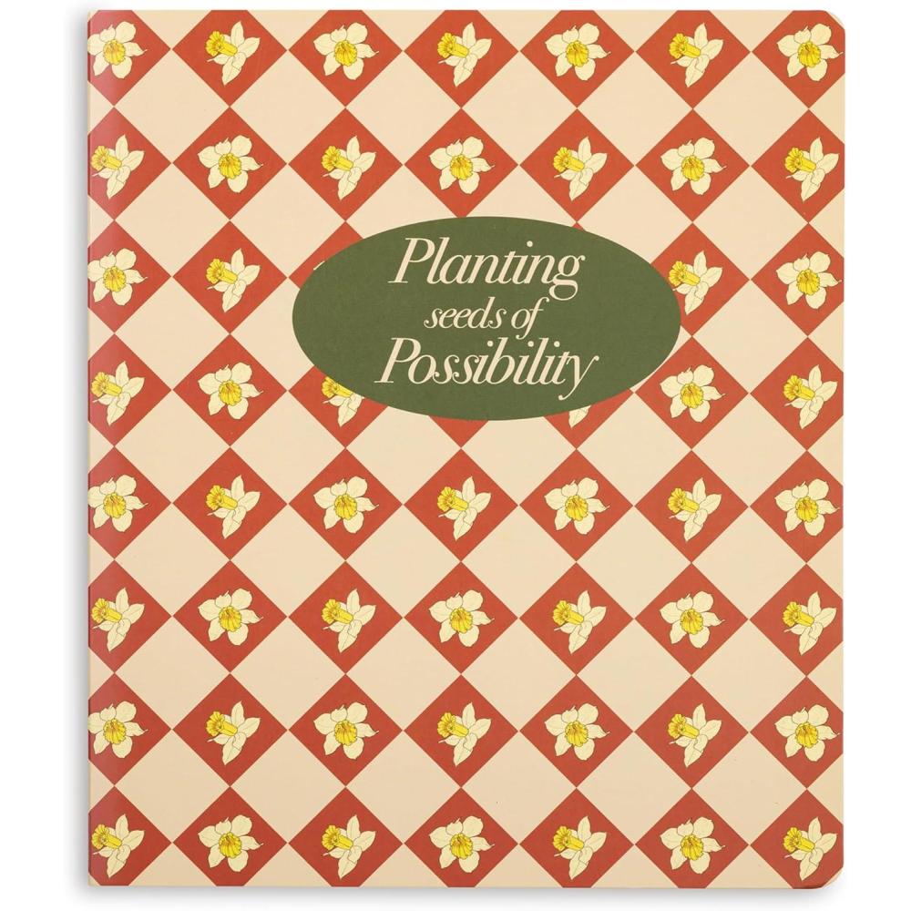 imagebando Water Proof Notebook with 146 Perforated Pages 10quot x 85quot Concealed Spiral Journal with Interior Pocket Planting Seeds of Possibility